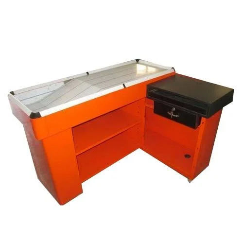 Cash Counter Table - Color: Orange