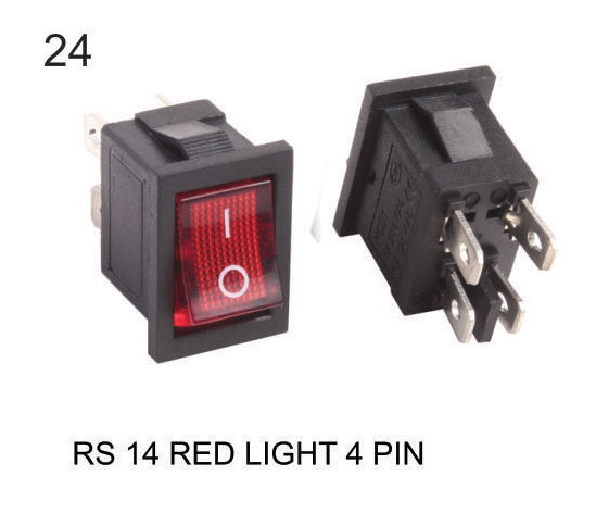 Rs14 Red Light 4Pin - Material: Copper