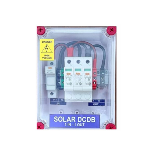 1 In 1 Out Solar Direct Current Distribution Box - Color: White