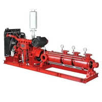 Multistage Multi Outlet Pump - Color: Red