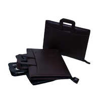 Rexine File Folder - Leather Material, B4 Size, Rectangle Shape | Lightweight, Classic & Professional Design For Documents