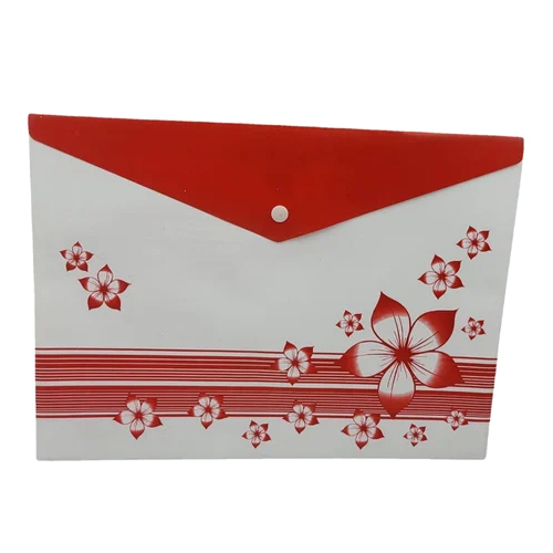 211 My Clear Bag - Waterproof Plastic Folder, FS Size, Soft Cover, Rectangular Shape, Stylish Printed Design for Document Organization