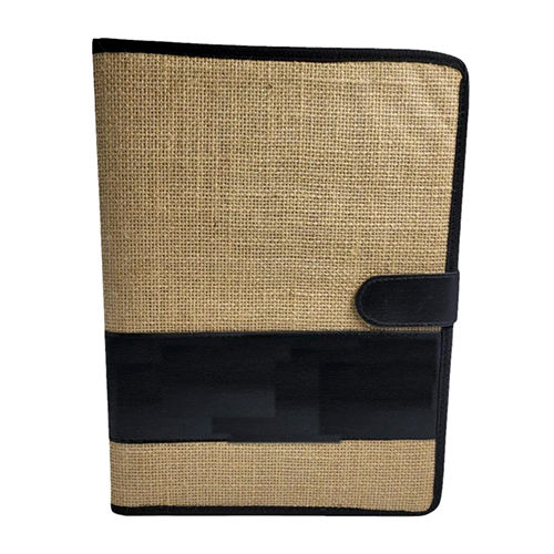 A4 Jute File Folder - Pattern: Plain