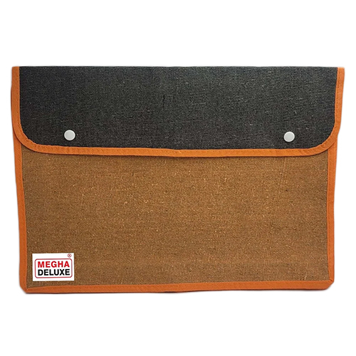 DC-316 Jute Conference Bag - Jute Material, FC Size | Customizable Design & Logo, Plain Pattern for Stylish Office Use