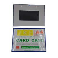 A4 Magnet Card Case - Durable Plastic, A4 Size, Rectangular Shape | Magnetic Closure For Secure Organization Of Business And Id Cards