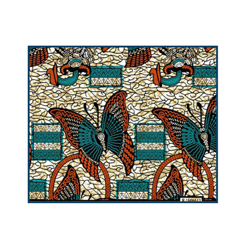 R-606611 African Wax Print Fabric - Attributes: Washable