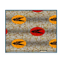 R-606608 Wax Print Fabric - Attributes: Washable