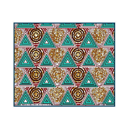 Fancy Wax Print Fabric - Attributes: Washable