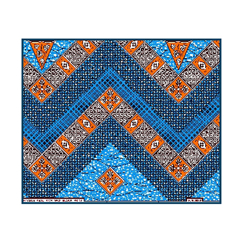 Fancy Wax Print Fabric - Attributes: Washable