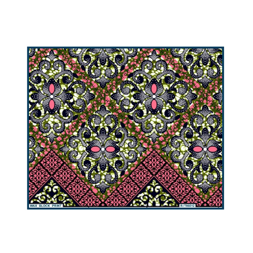 Digital Block Print Fabric - Attributes: Washable
