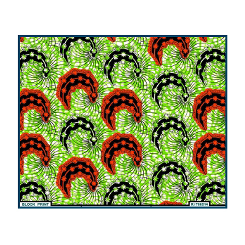 Digital Block Print Fabric - Attributes: Washable
