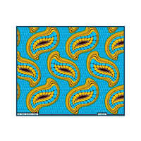 Versatile Wax Block Print Fabric - Attributes: Washable