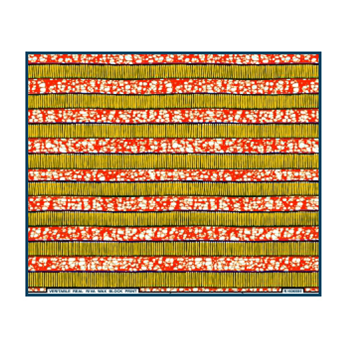 Versatile Wax Block Print Fabric - Attributes: Washable