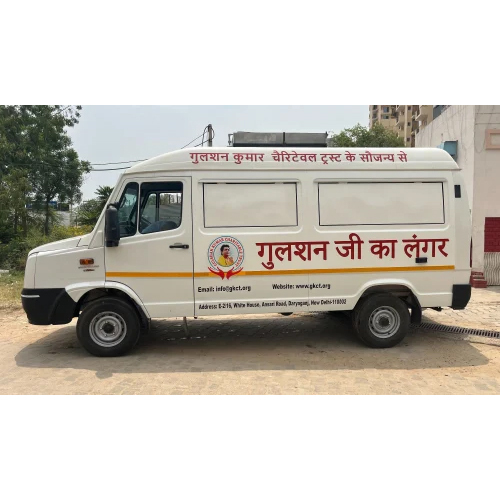 Portable Food Truck Van - Mild Steel, Diesel Fuel System, Manual Gearbox | Portable Design with Kitchen Area and Serving Window