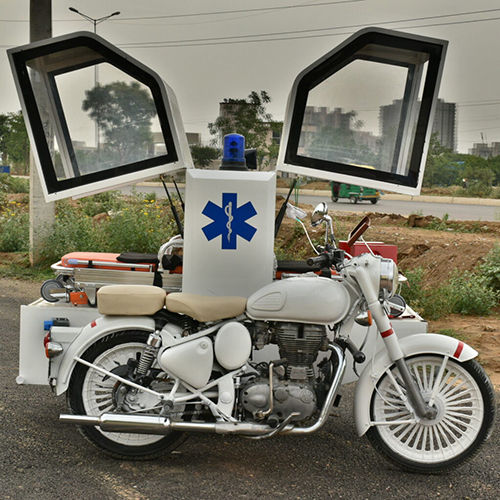 Portable Bike Ambulance - Material: Mild Steel