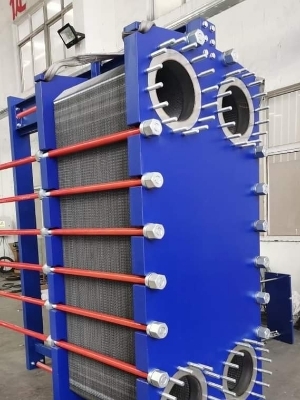 Plate Heat Exchanger - Color: Blue