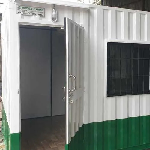 Portable Site Office Cabin - Container Steel, FRP Roof, PVC Windows and Door, Various Colors Available | Wind-Resistant Solution for Temporary Office Needs