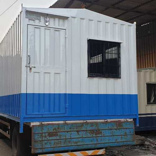 Portable Office Cabin - Container Steel & FRP Roof | PVC Door & Window, Wind-Resistant, Customizable Workspace