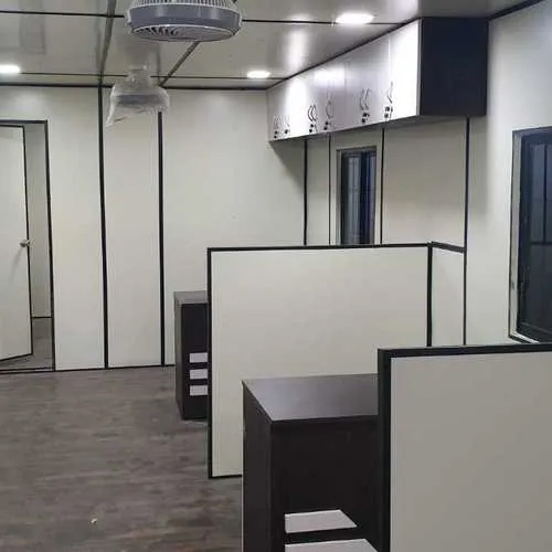 Portable Office Cabin - Steel And Container Structure, Frp Roof With Pvc Windows And Doors, Wind-resistant Design For Secure And Customizable Office Use