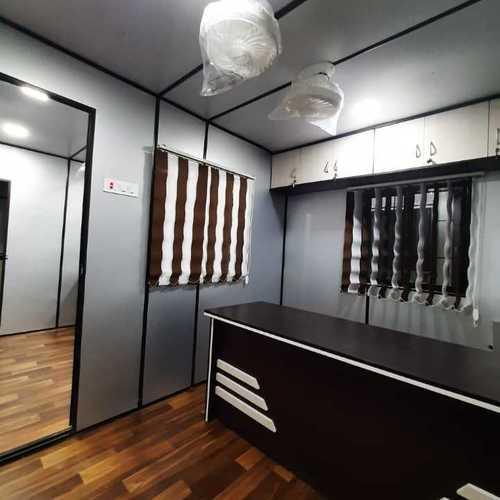 Portable Office Cabin - Steel And Container Structure, Frp Roof With Pvc Windows And Doors, Wind-resistant Design For Secure And Customizable Office Use