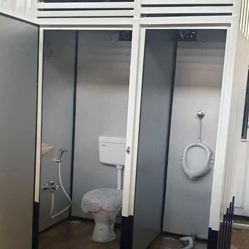 Portable Toilet Cabin - Container Steel Frp Roof Various Colors | Pvc Windows Sliding Style Wind-resistant Design