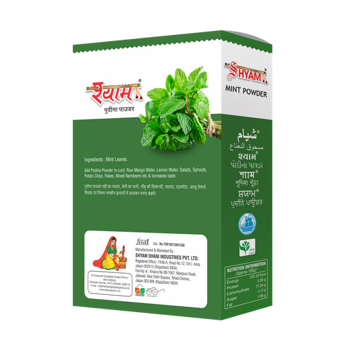 Mint Powder - Grade: Food Grade