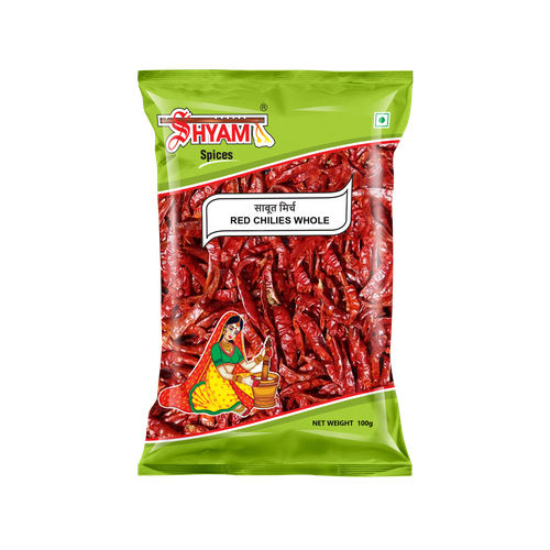 100G Whole Red Chilli - Grade: Food Grade