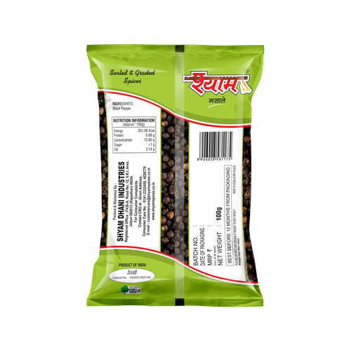 100g Whole Black Pepper