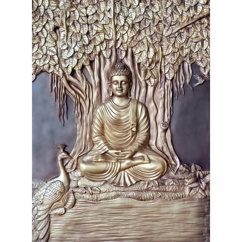 Buddha With Tree Mural - Color: Different Available