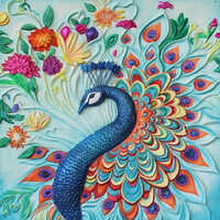Decorative Peacock Shaped Wall Murals - Color: Different Available