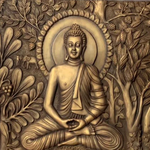 Fiber Buddha Wall Mural