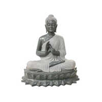 Grey Fiber Buddha Statue - Product Type: Sculpture
