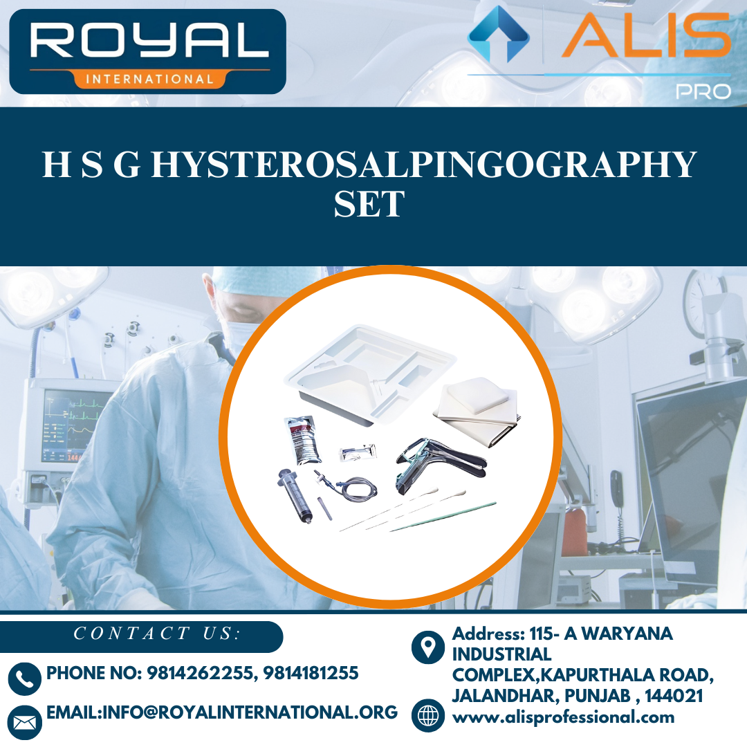 H S G Hysterosalpingography Set