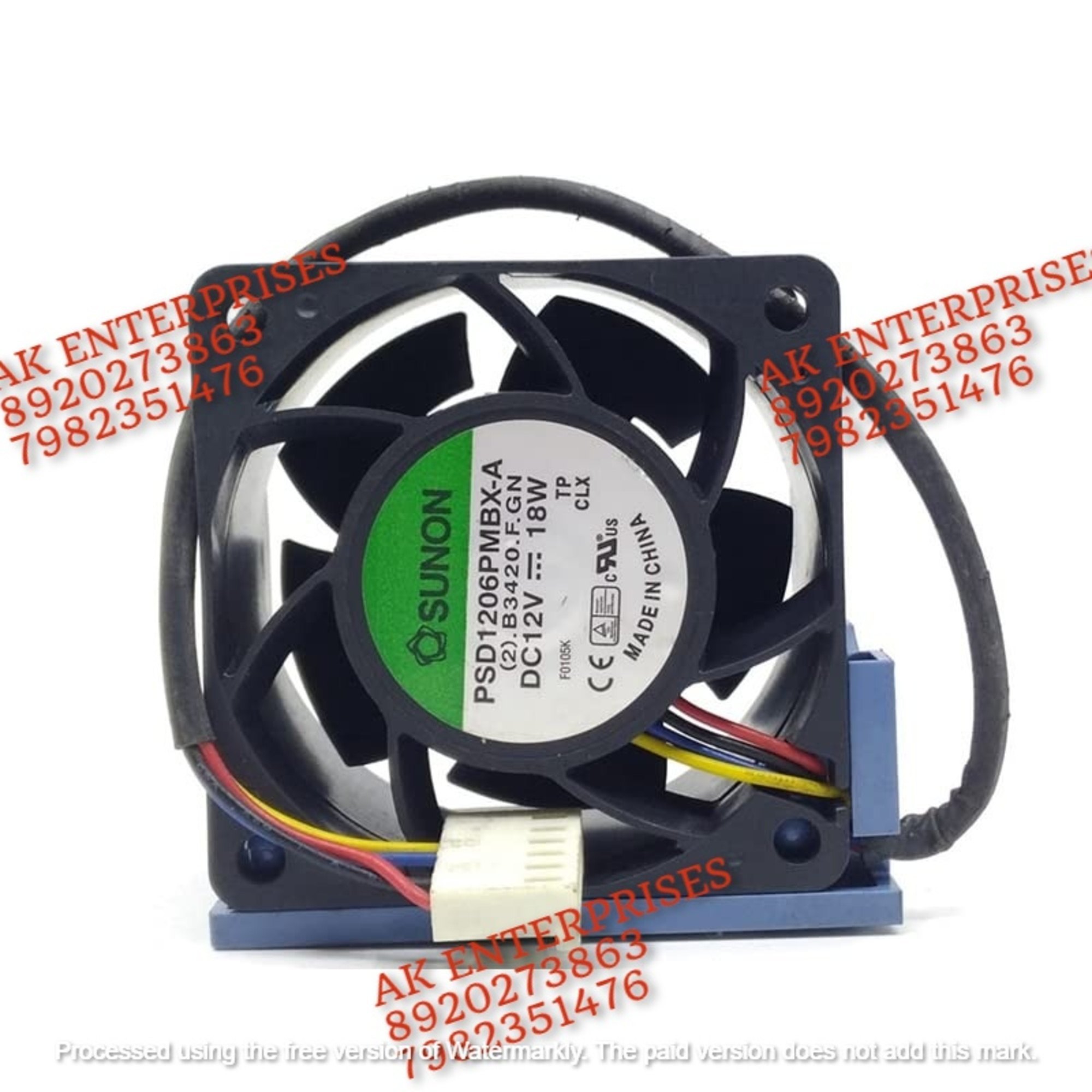 SUNON PSD1206PMBX-A DC12V 18W 14000 RPM Brushless Air Cooling Fan 60 * 60 * 38mm 4-Wire