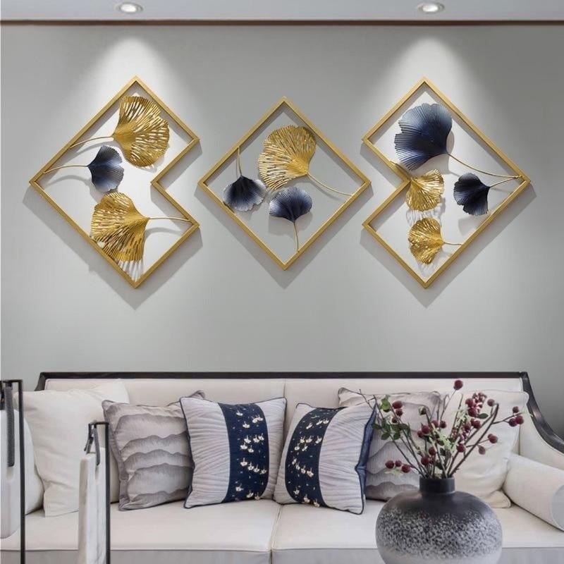 Gold Metal Wall Art - Color: Multicolor