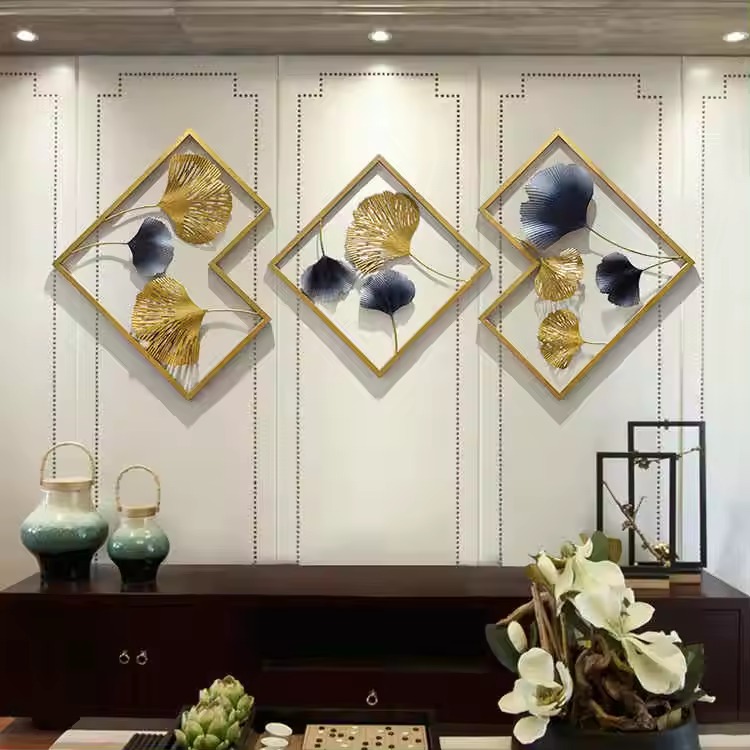 Gold Metal Wall Art - Color: Multicolor