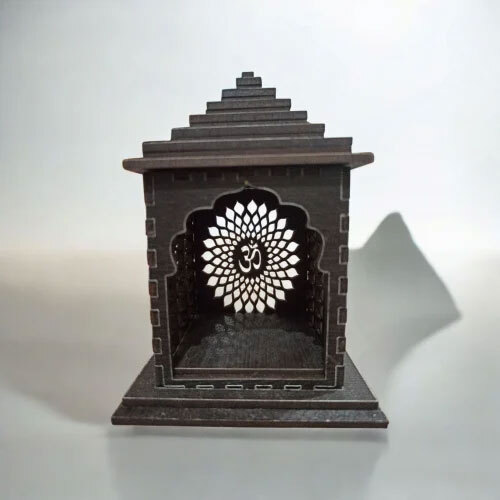 Small Mdf Temple For Car Dashboard - Color: Brown