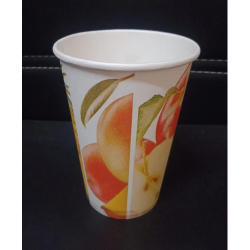 Printed Juice Paper Cup - Paper Material, Various Sizes Available, Multi-Color Printed Designs - Disposable Fun for Events & Parties