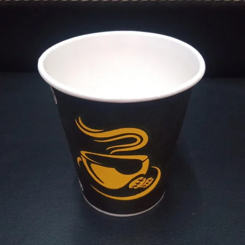 130Ml Printed Paper Cup - Color: Black