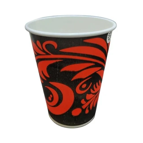 250Ml Printed Spectra Paper Cup - Color: Red & Black