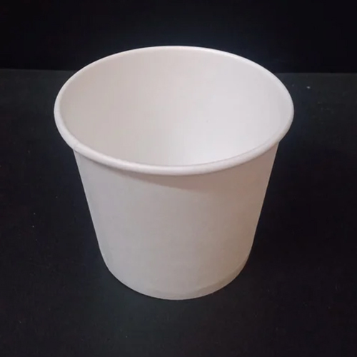 130Ml Plain Disposable Paper Cups - Color: White