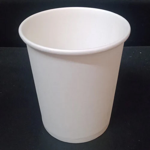 210Ml Paper Tea Cup - Color: White