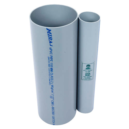 Rigid Pvc Pipes - Seamless Round Design | Durable Grey Solution For Construction Applications