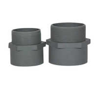 Pvc Male Threaded Adaptor - 110mm Length, Grey Color | High-quality Corrosion And Uv Resistant, Versatile For Irrigation And Plumbing Applications