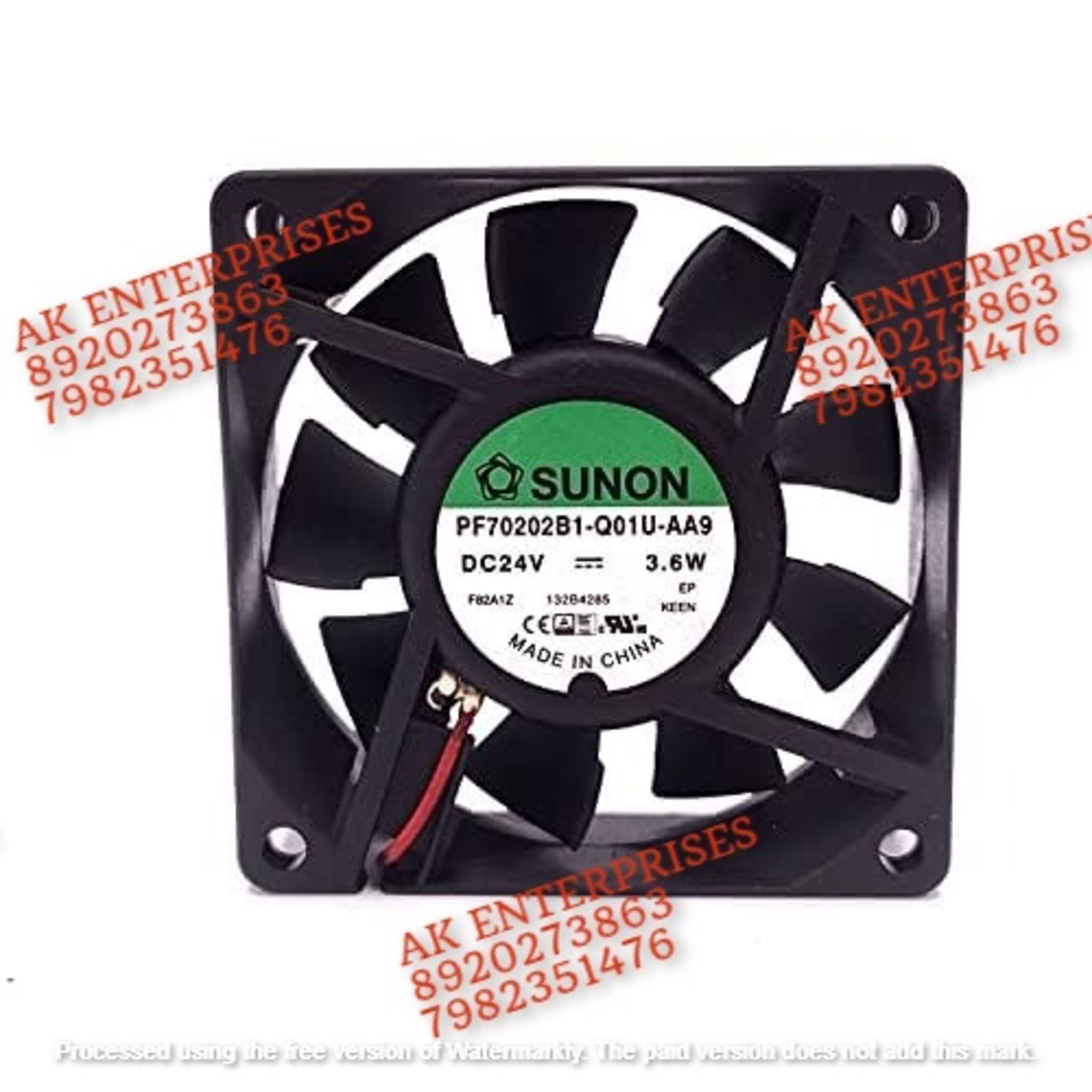 SUNON PF70202B1-Q01U-AA9 Axial Fan 24V-3.6W DC Brushless Air Coolng Fan 1500 RPM 70 * 70 * 20mm 2Wire