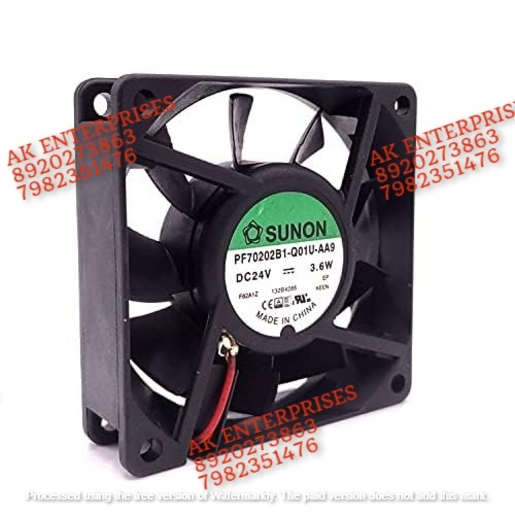 SUNON PF70202B1-Q01U-AA9 Axial Fan 24V-3.6W DC Brushless Air Coolng Fan 1500 RPM 70 * 70 * 20mm 2Wire