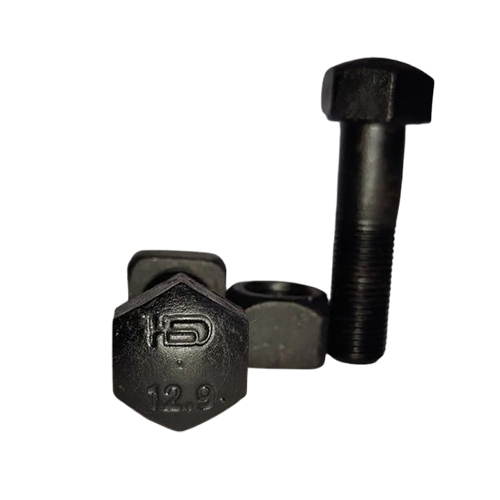 Excavator Track Bolts - Color: Black