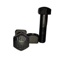 Excavator Track Bolts - Color: Black