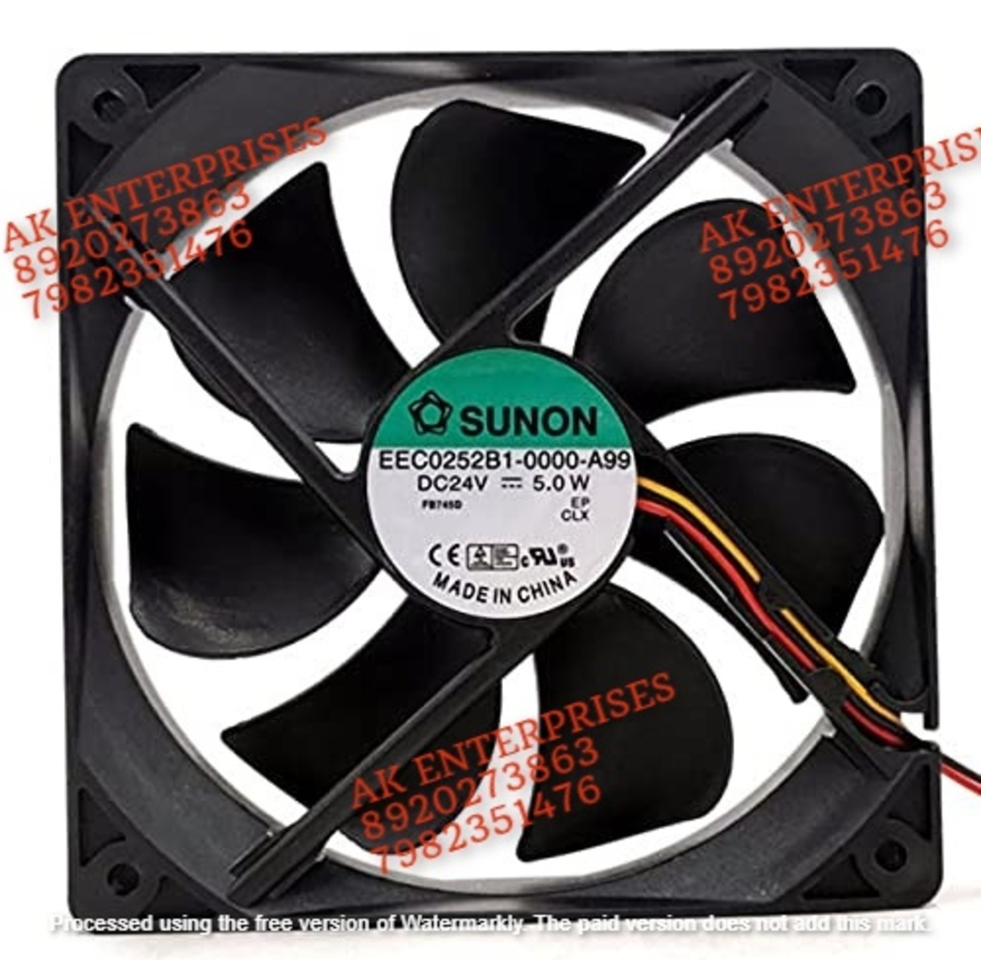 SUNON FAN EEC0252B1-0000-A99 SUNON 24V 120mm Fan 24V 5.0W 12025 Inverter Cooling Fan