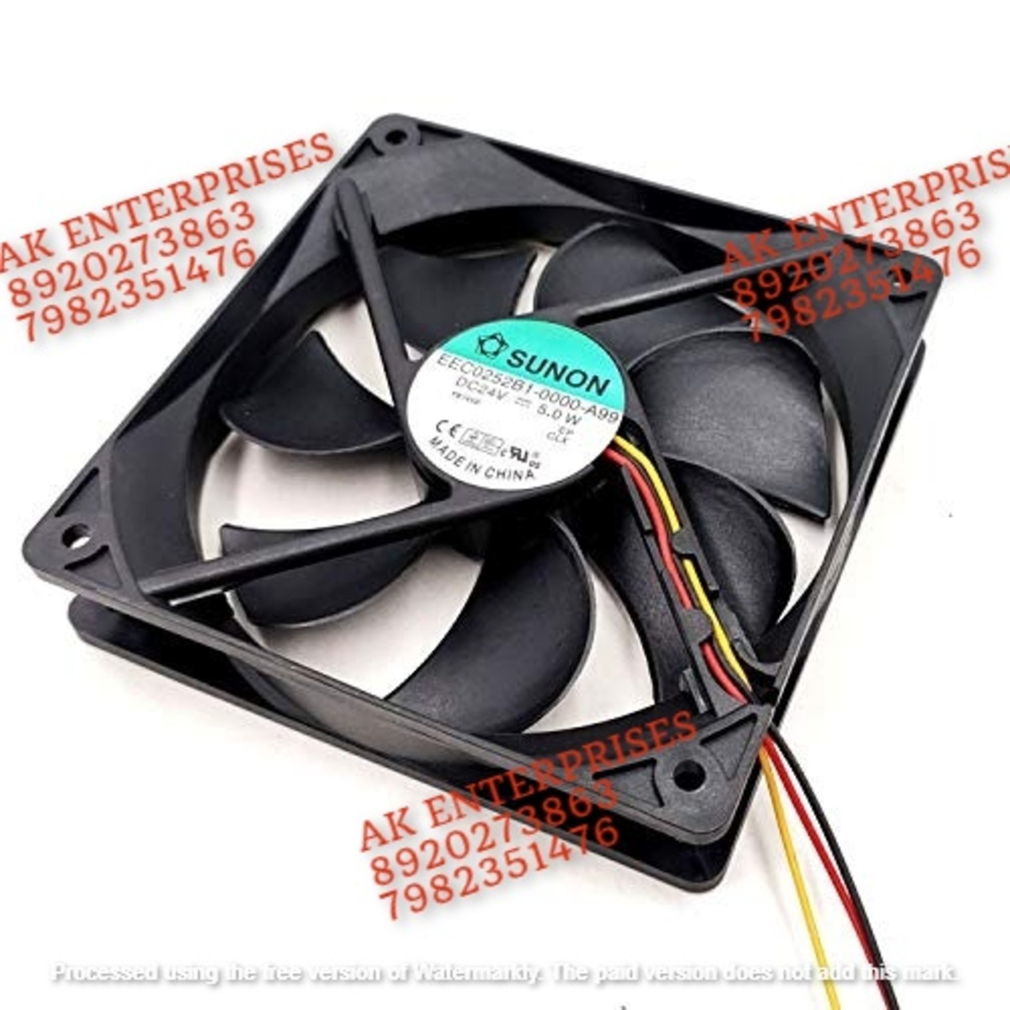 Sunon Fan Eec0252b1-0000-a99 Sunon 24v 120mm Fan 24v 5.0w 12025 Inverter Cooling Fan - Color: Black